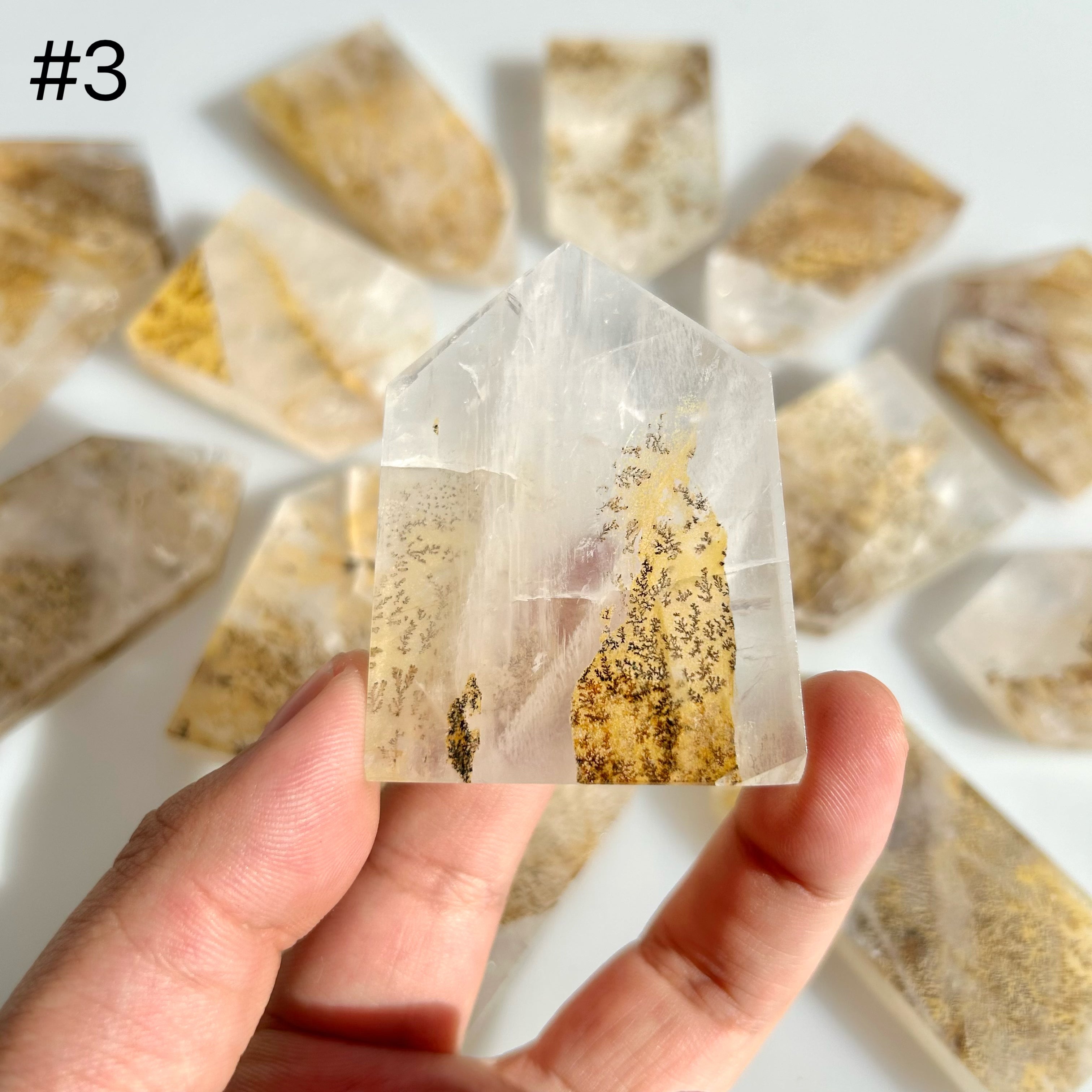 Dendritic Quartz With Golden Healer Towers