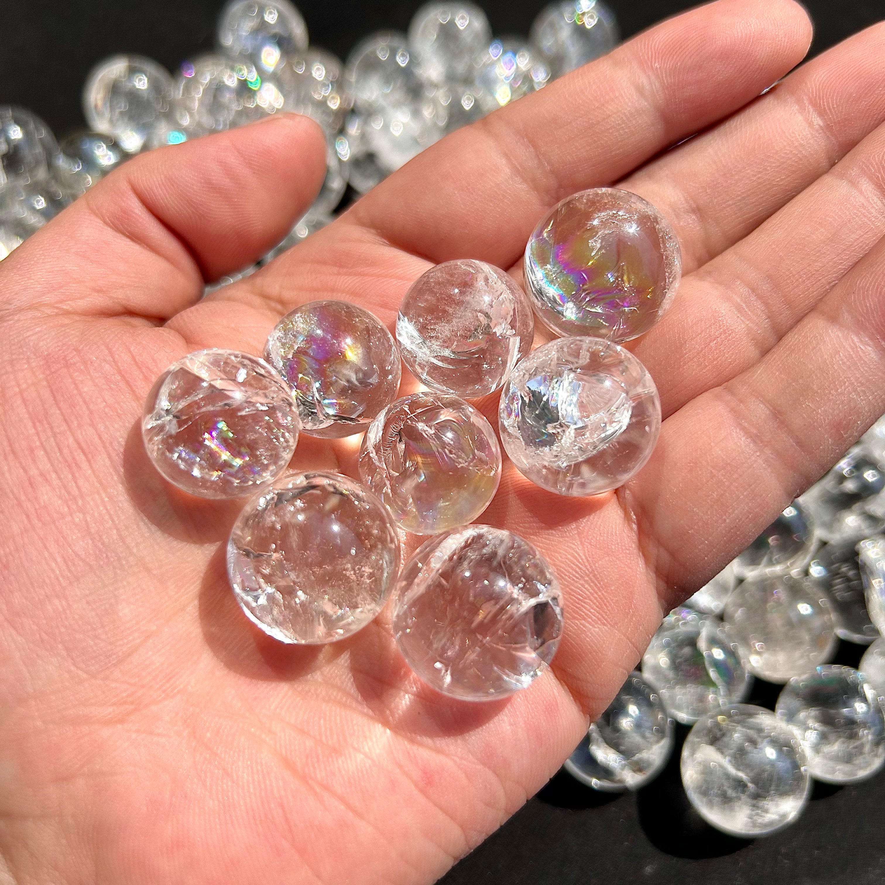 Rainbow Clear Quartz Sphere