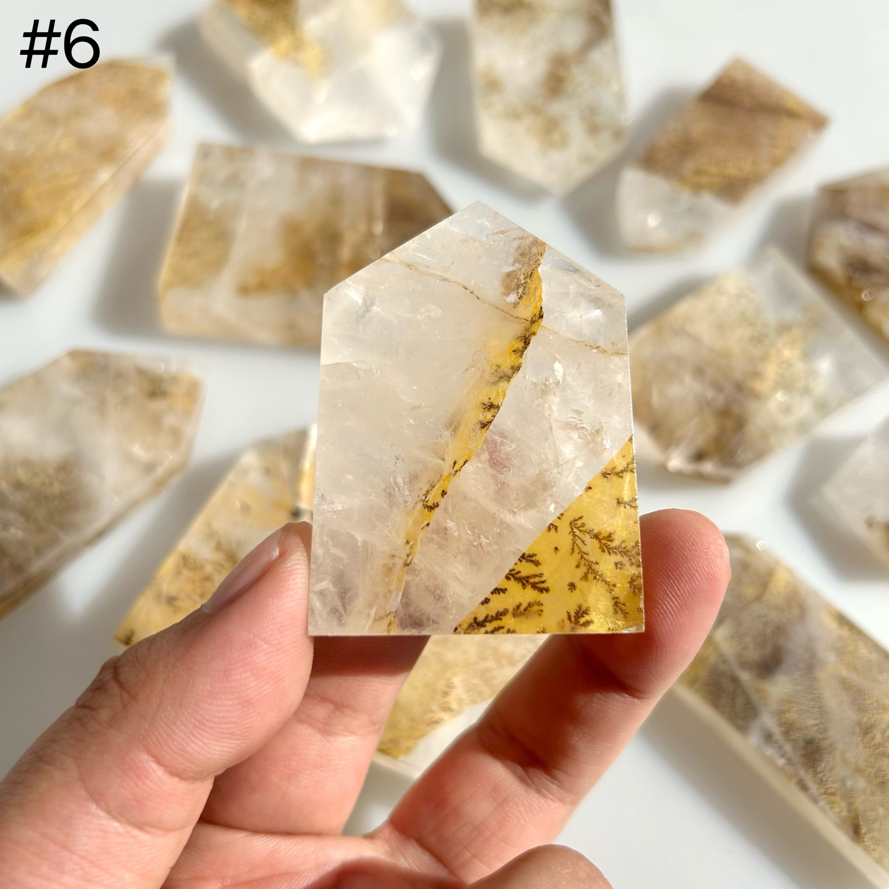 Dendritic Quartz With Golden Healer Towers