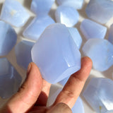 Blue Chalcedony Crystal Freeform