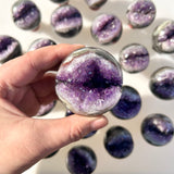 Amethyst Druzy Crystal Spheres