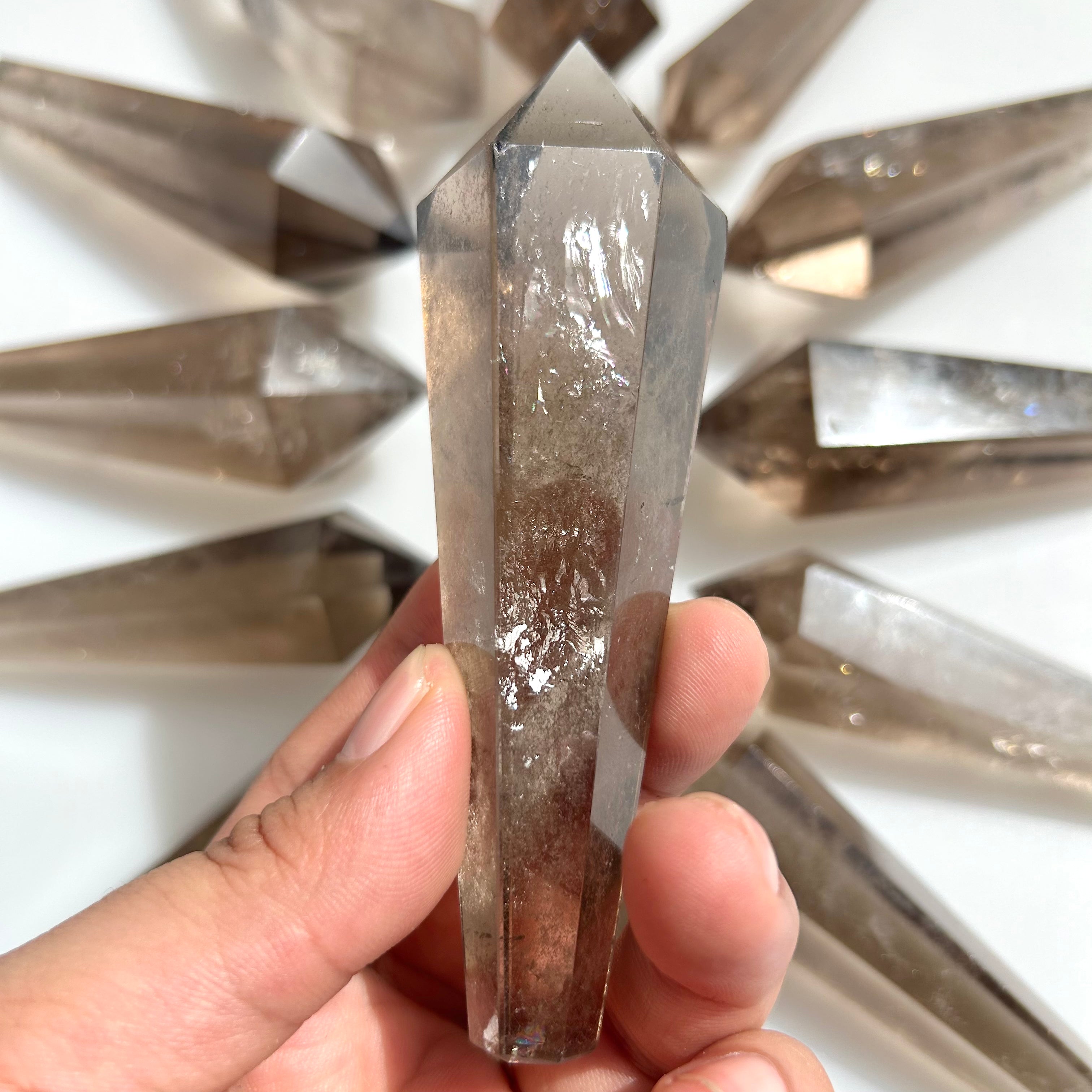 Smoky Quartz Crystal Wand