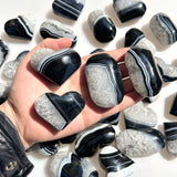 Black Sardonyx Heart And Palm