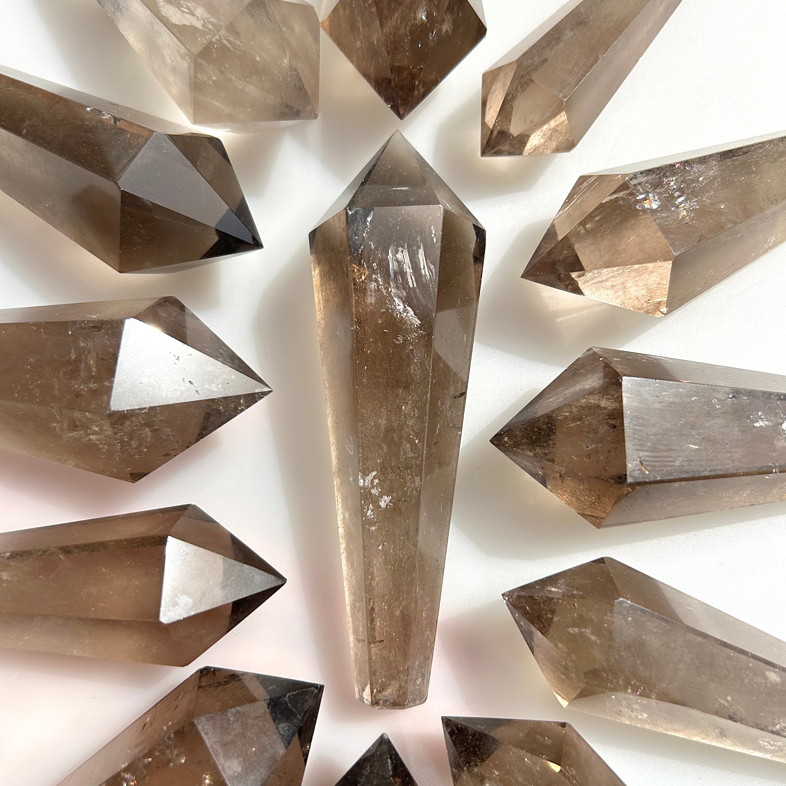 Smoky Quartz Crystal Wand